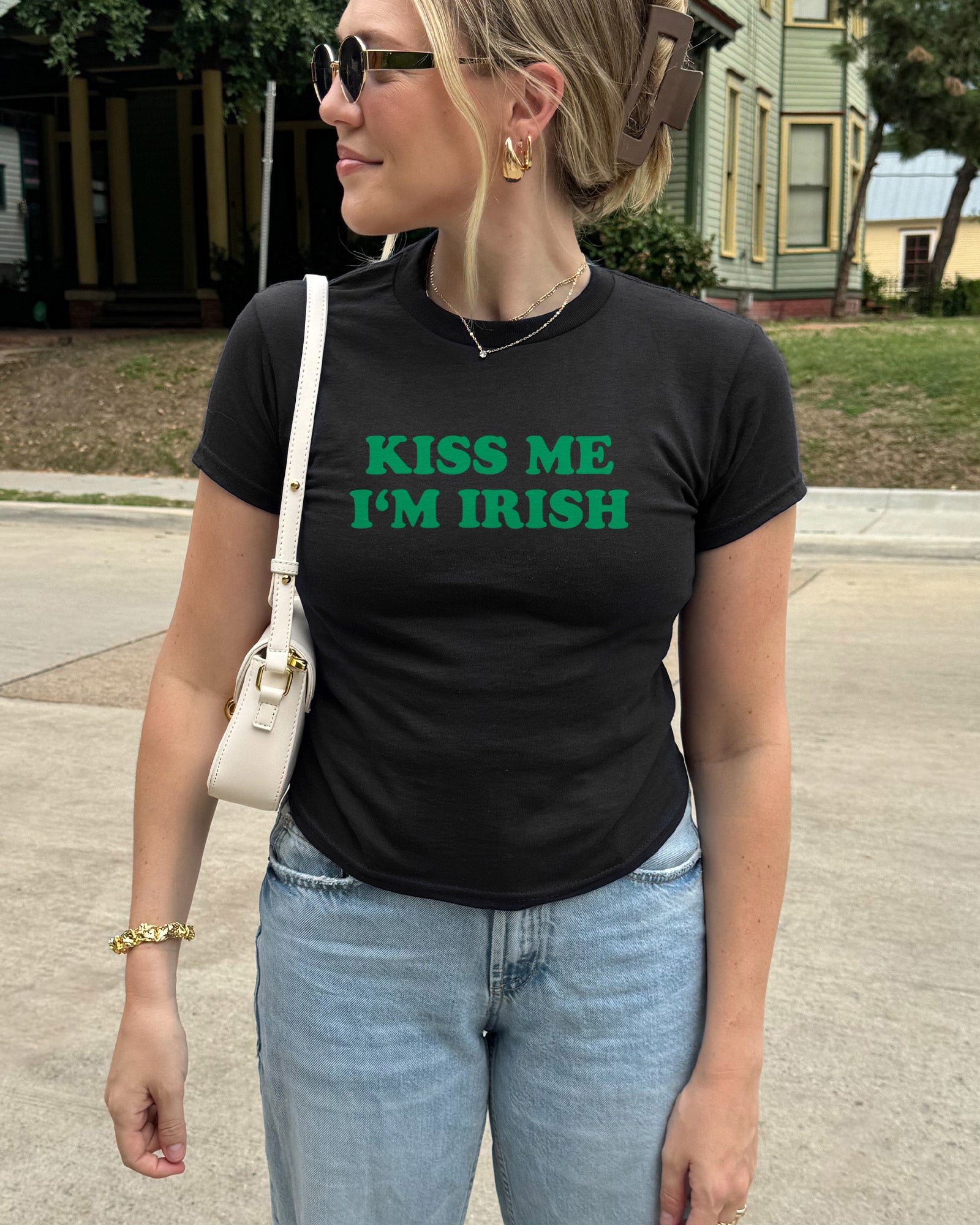 Kiss Me I'm Irish Baby Tee