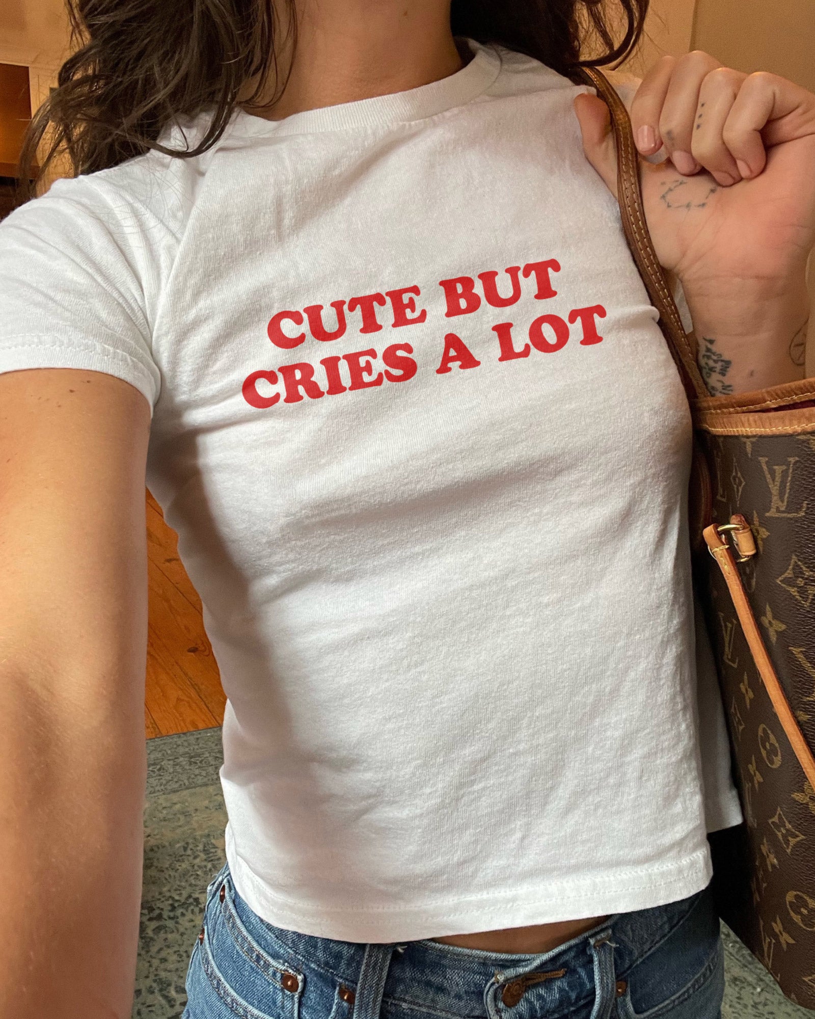 Cute But Cries A Lot Baby Tee