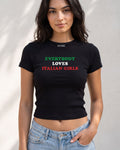 Everybody Loves Italian Girls Country Flag Baby Tee