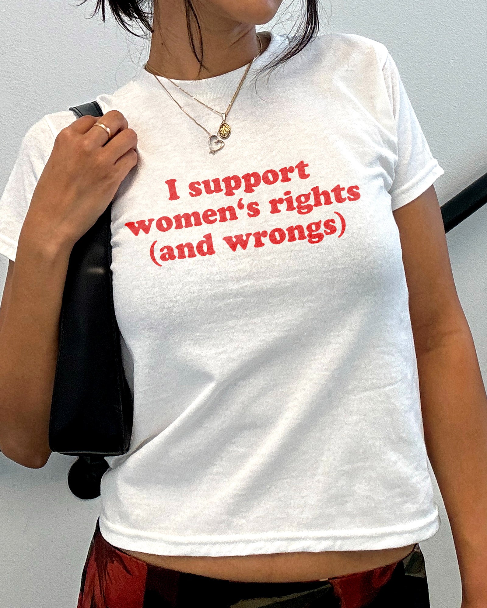 I Support Women's Rights And Wrongs Baby Tee