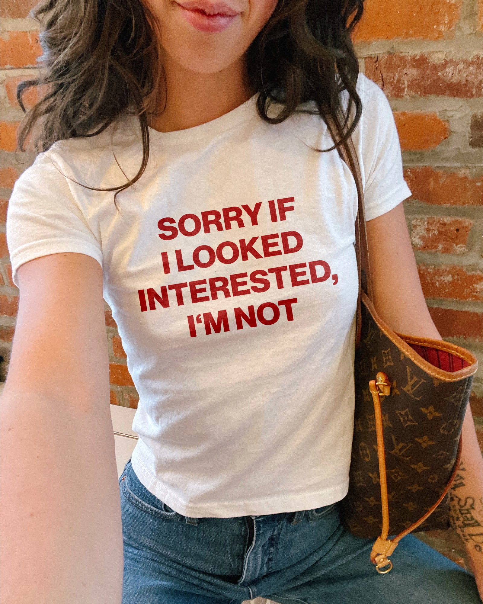 Sorry If I Looked Interested I'm Not Baby Tee