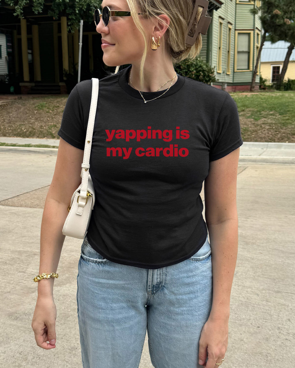Yapping Is My Cardio Baby Tee